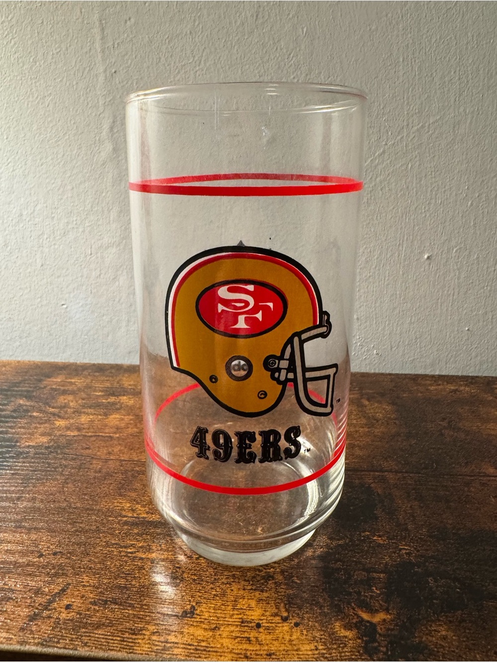 Vintage NFL San Francisco 49ers Mobil Glass